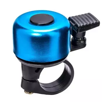 Звонок TRIX, механический, ударный, 35мм, алюминий/пластик, черно-голубой, BL-TX-2-07-BKBL