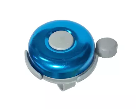 Звонок велосипедный China BELL-01, 52 мм, голубой/серый, алюминий/пластик, BELL-01