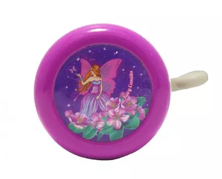 Звонок велосипедный детский VINCA, рисунок "Фея", сталь, YL 45 fairy