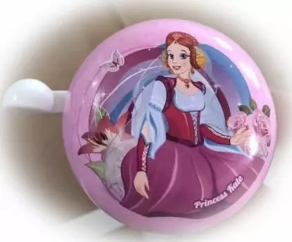 Звонок велосипедный детский Vinca Sport, рисунок "Принцесса Катя", YL 43 Princess Kate