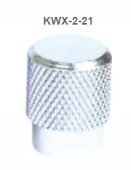 Велосипедный колпачок на ниппель KAI WEI, форма "цилиндр" для камеры с автонипелем, серый, KWX-2-21A