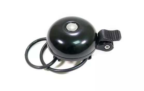 Звонок велосипедный NUVO, механический, ударный, 45мм, алюминий/пластик, черный, NH-B419APQ