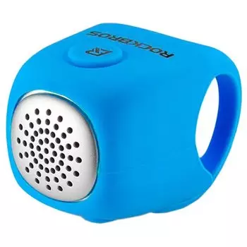 Звонок велосипедный Rockbros, электрический, 90 дБ, влагозащитный, голубой, CB1709