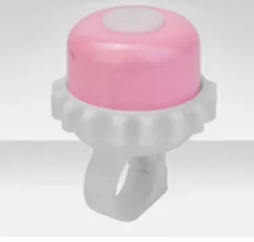 Звонок велосипедный Stels 23R-06, бело-озовый, 210120, LU059657