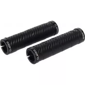 Ручки на руль для велосипеда CLARK`S CL0215-CARB с лентой/обмоткой 130мм с 2 фиксаторами 3-228