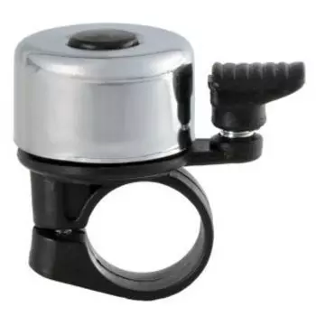 Звонок велосипедный TRIX, механический, ударный, 35 мм, алюминий/пластик, черно-серебристый, BL-TX-2-01-BKSL