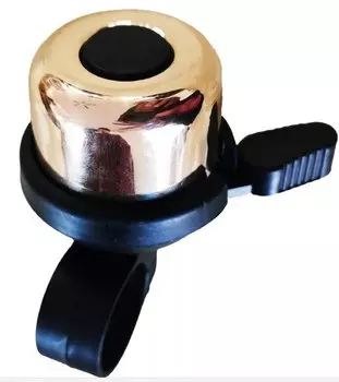 Звонок велосипедный Vinca Sport d35мм, блестящий золотистый, YL 11 gold copper