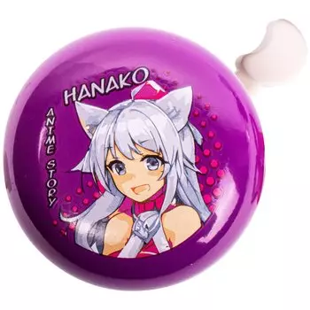 Звонок велосипедный Vinca Sport детский 54мм "Ханако", YL 54 hanako