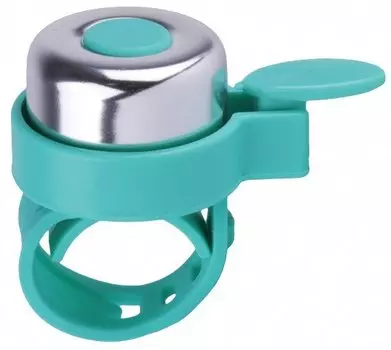 Звонок велосипедный Vinca sport, детский, алюминий/пластик, силиконовое крепление, синий, YL 13 blue