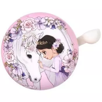 Звонок велосипедный Vinca Sport, рисунок "Alice", 50мм, YL 43 Alice