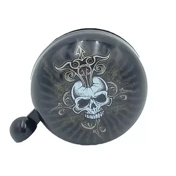 Звонок велосипедный Vinca Sport, рисунок "Череп", YL 43 scale