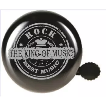 Звонок велосипедный Vinca sport "рок", детский, алюминий/пластик, черный, YL 43 rock