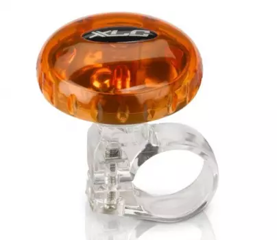 Звонок велосипедный XLC Bicycle bell 'Mingun' DD-M12, orange transparent, 36 мм, 2500704502