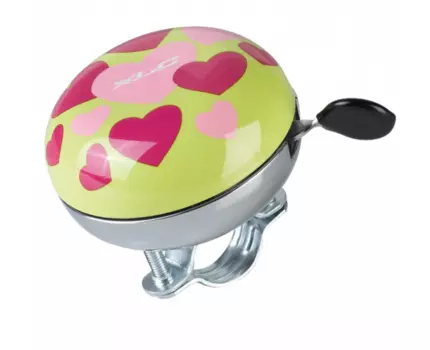 Звонок велосипедный XLC Bicycle bell 'Mingun' DD-M14 20, hearts, 66 мм, 2500704104