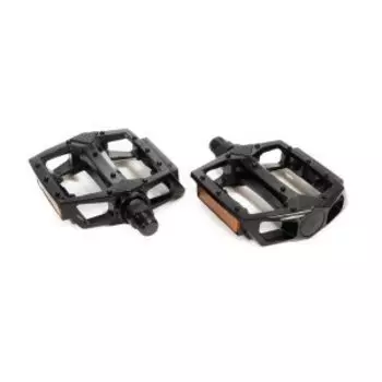 Педали TRIX PLATFORM алюминиевые, 108x100мм, резьба 9/16", с шипами, черные, PD-TX-892-9x16-BK