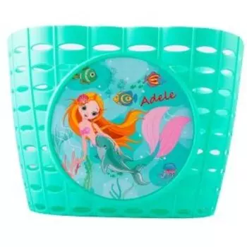 Велосипедная корзинка Vinca Sport детская, "Адель" на руль, бирюзовая, 200x150x130мм, P 06 Adele