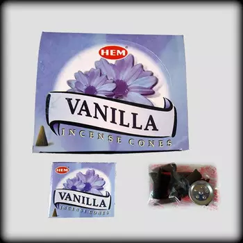 Благовония-конусы HEM Vanilla "Ваниль"