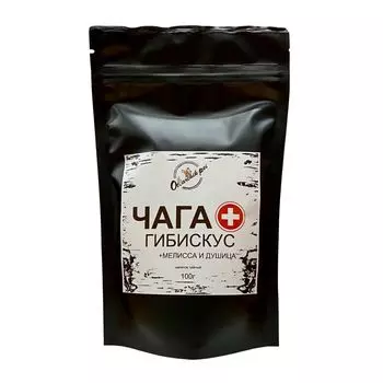 Чайный напиток "Чага + гибискус, мелисса и душица"