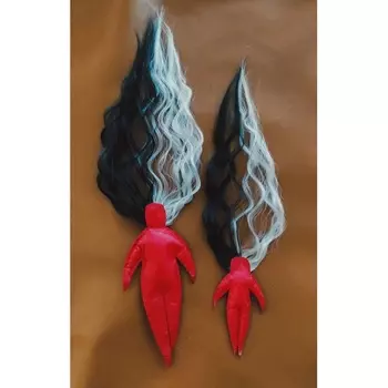 Кукла-вольт из натуральной кожи красная