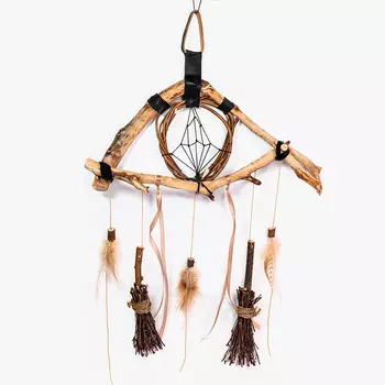 Ловец снов "Вижу зло", ширина 17 см