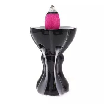 Подставка для благовоний "Черный лотос" (стелющийся дым)