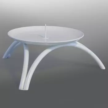 Подсвечник "Олимп" белый