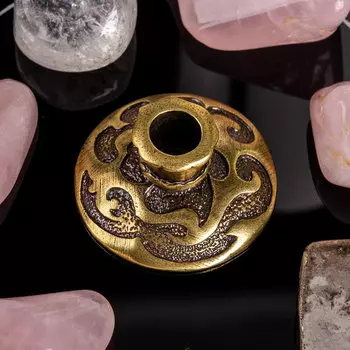 Подсвечник "Темные воды" (под бронзу)