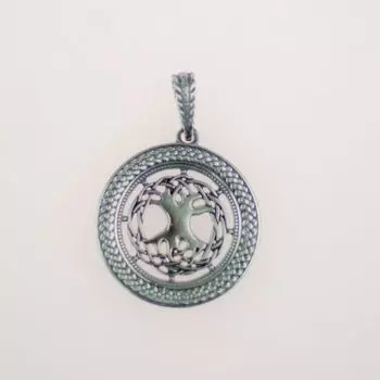 Подвеска "Древо жизни" с серебрением