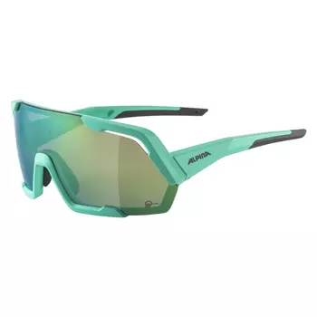 Alpina Велоочки Alpina Rocket Q-Lite Smoke-Blue Matt/Gold Mirror Cat.3, Hydrophobic, Fogstop (A8679081), цвет Серебристый-Желтый