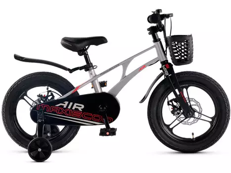 Детский велосипед Maxiscoo Air Pro 16, год 2025, цвет Серебристый