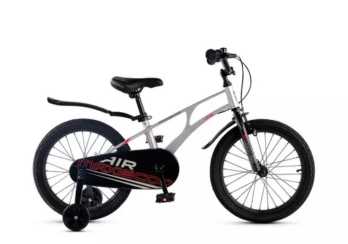 Детский велосипед Maxiscoo Air Стандарт 18, год 2025, цвет Серебристый