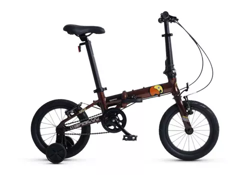 Детский велосипед Maxiscoo S007 Pro 14, год 2024, цвет Коричневый