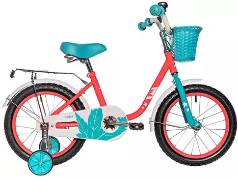 Детский велосипед Novatrack Maple 16, год 2025, цвет Розовый-Голубой