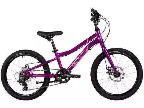 Детский велосипед Novatrack Novara 20 Disc, год 2025, цвет Фиолетовый