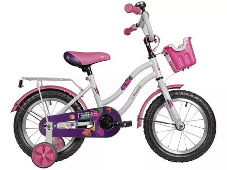 Детский велосипед Novatrack Tetris 14, год 2025, цвет Белый