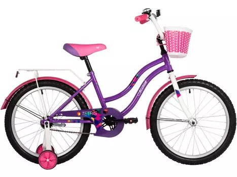 Детский велосипед Novatrack Tetris 20, год 2025, цвет Фиолетовый