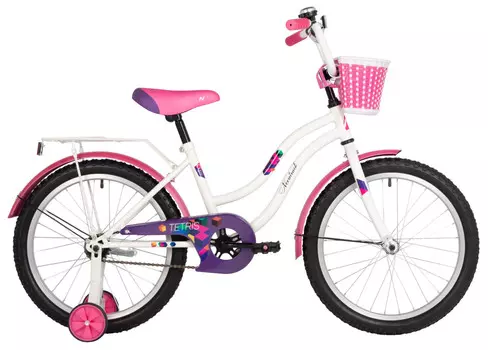 Детский велосипед Novatrack Tetris 20, год 2025, цвет Белый