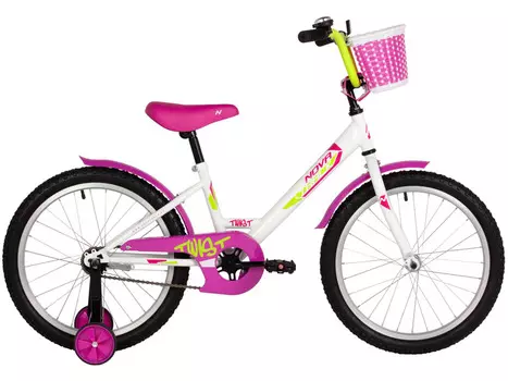 Детский велосипед Novatrack Twist 20, год 2025, цвет Белый