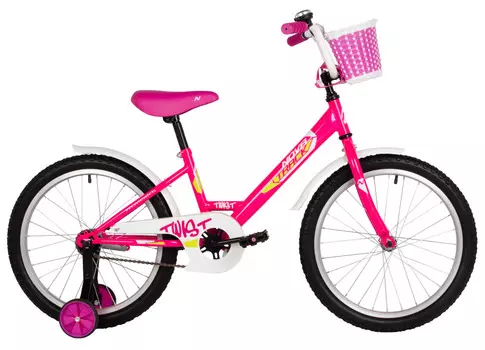 Детский велосипед Novatrack Twist 20, год 2025, цвет Розовый