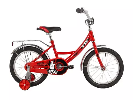 Детский велосипед Novatrack Urban 16, год 2022, цвет Красный