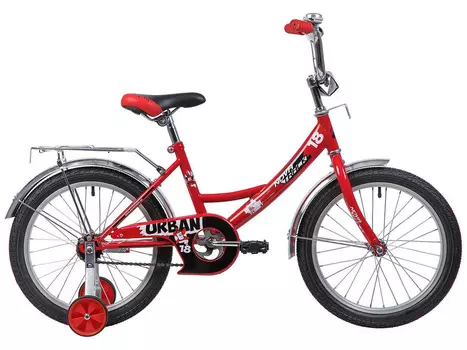 Детский велосипед Novatrack Urban 18, год 2019, цвет Красный