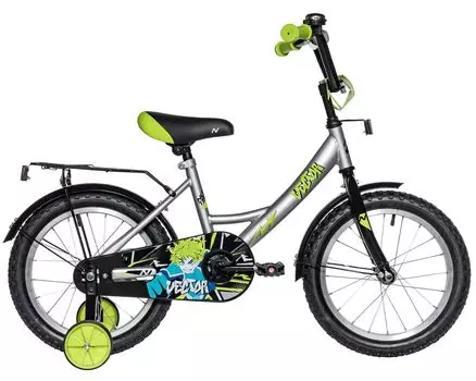 Детский велосипед Novatrack Vector 16, год 2025, цвет Серебристый