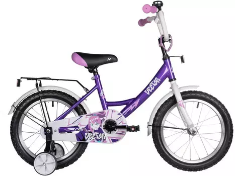 Детский велосипед Novatrack Vector 16, год 2025, цвет Фиолетовый
