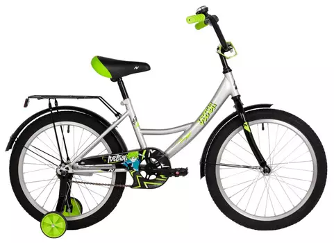 Детский велосипед Novatrack Vector 20, год 2025, цвет Серебристый