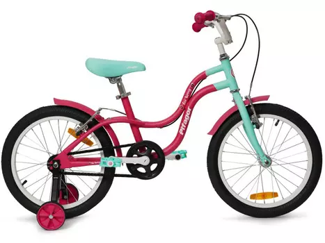 Детский велосипед Pifagor IceBerry 18, год 2023, цвет Розовый-Синий