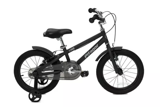 Детский велосипед Pifagor Line 16, год 2023, цвет Черный