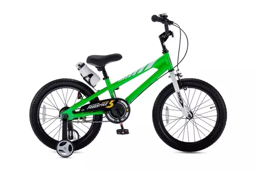 Детский велосипед Royal Baby Freestyle 18, год 2024, цвет Зеленый