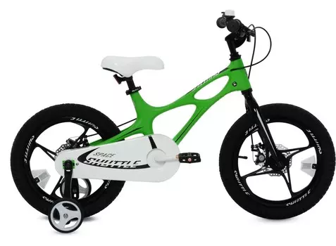 Детский велосипед Royal Baby Space Shuttle 16, год 2022, цвет Зеленый