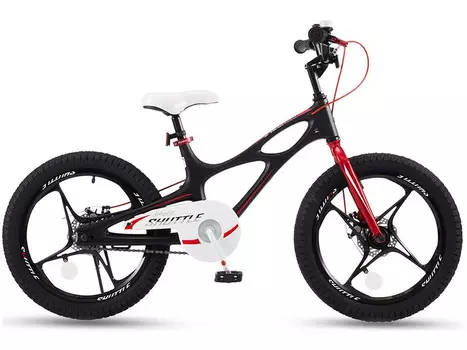 Детский велосипед Royal Baby Space Shuttle 18, год 2022, цвет Черный