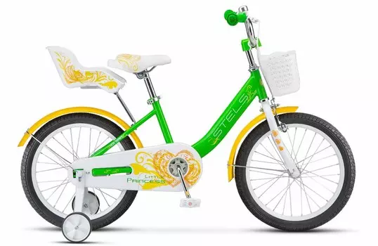 Детский велосипед Stels Little Princess 18, год 2025, цвет Зеленый
